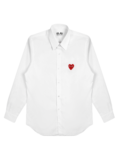 Skjorta Comme des Garçons Play Woven Shirt Vit | AZ B002 051 2