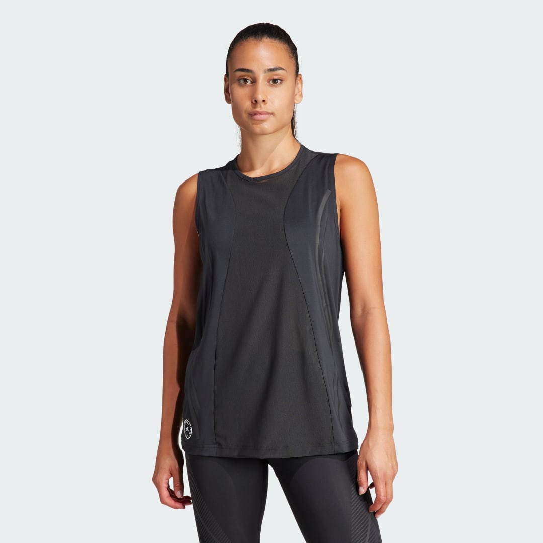 Linne adidas Performance adidas adidas by Stella McCartney adidas by Stella McCartney TruePace Running Tank Top Svart | IW1146, 1