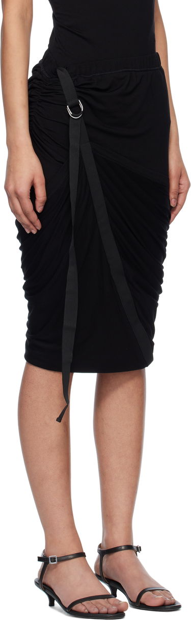 Kjol Helmut Lang Helmut Lang Wind Midi Skirt Svart | O09HW302, 1