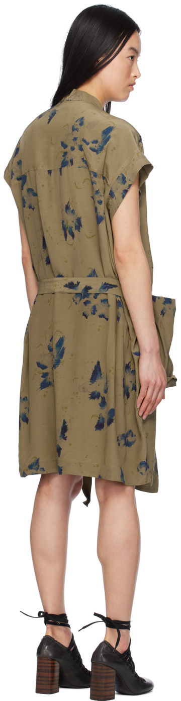 Klä LEMAIRE Lemaire Asymmetrical Minidress Grön | DR1063 LF1262, 2