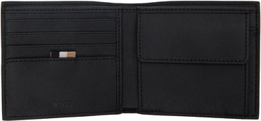 Plånbok BOSS Saffiano Leather Wallet Svart | 50536710, 2