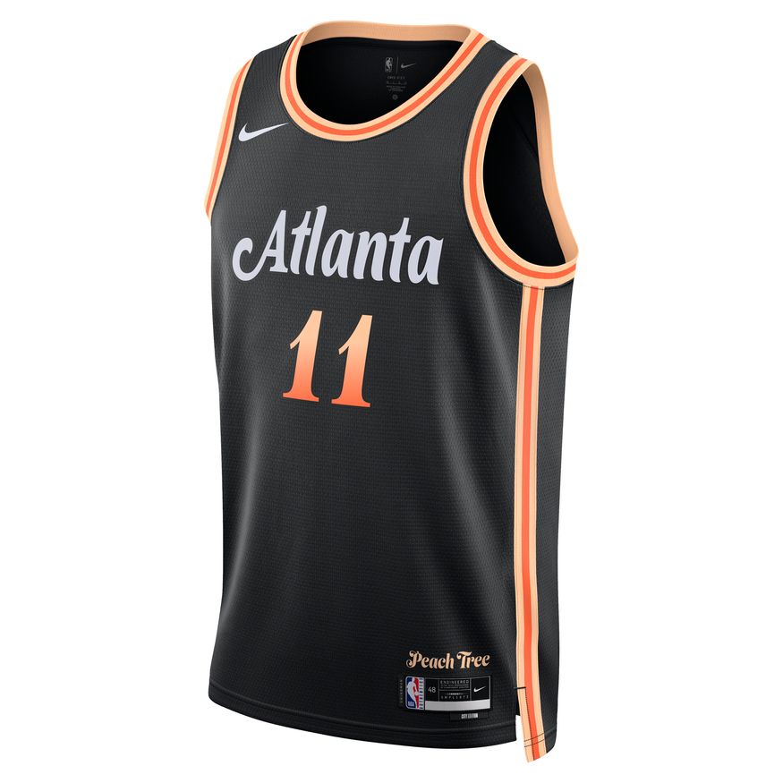 Jersey Nike Dri-FIT NBA Trae Young Atlanta Hawks City Edition 2022 Swingman Jersey Svart | DO9584-010, 0