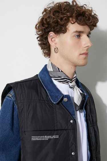 Väst PANGAIA Pangaia Quilted Vest Svart | 10000530, 4