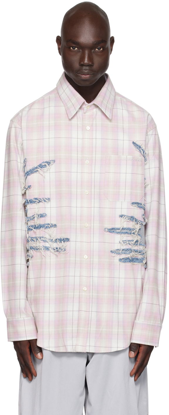 Skjorta Y/PROJECT Whisker Long Sleeve Shirt Rosa | SHIRT72-S25