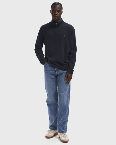 Sweatshirt Polo by Ralph Lauren Men's Quarter-Zip Sweatshirt Mörkblå | 710812963003, 2