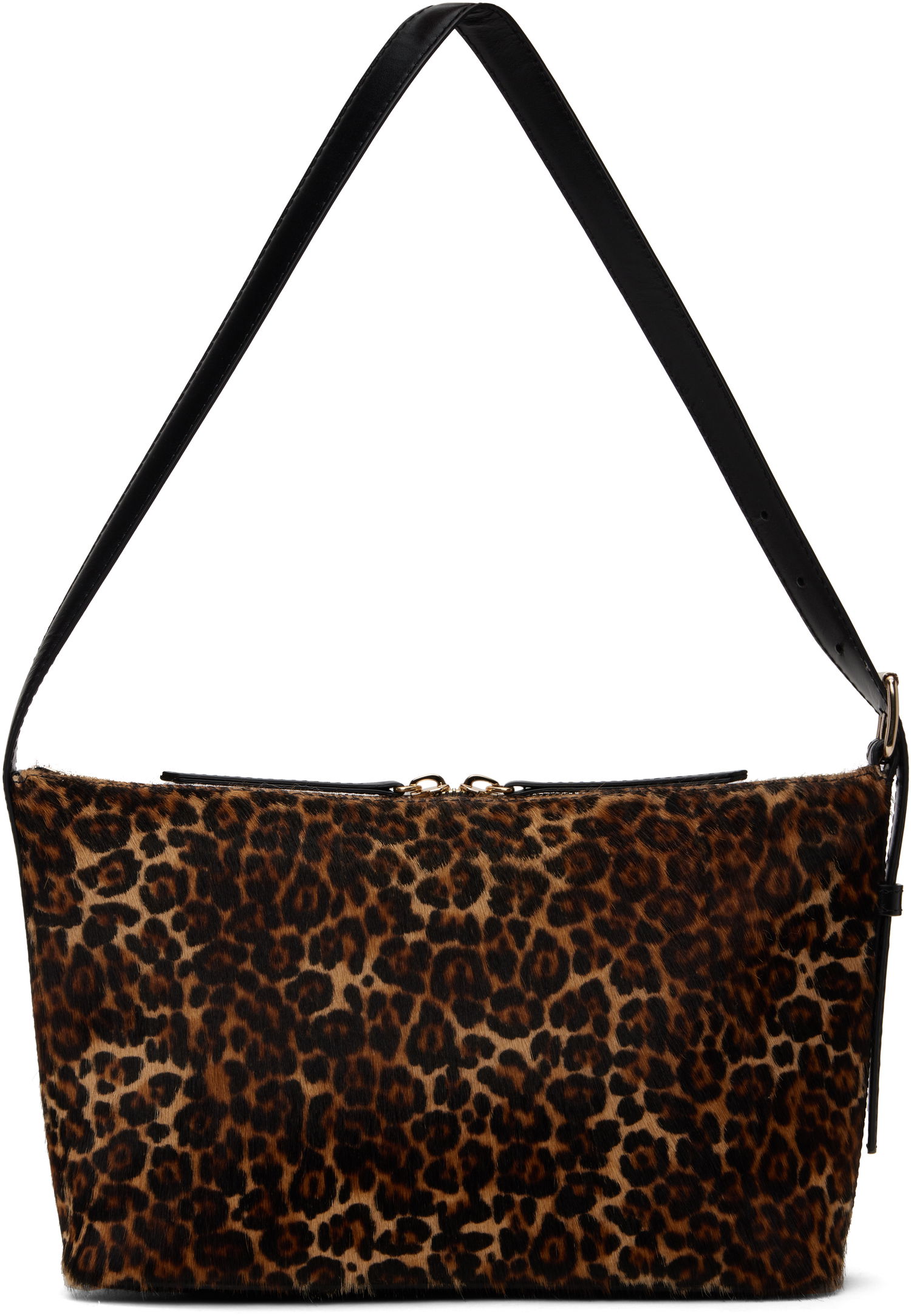 Axelväska A.P.C. Leopard Print Shoulder Bag Brun | PXCAU-F61974, 0