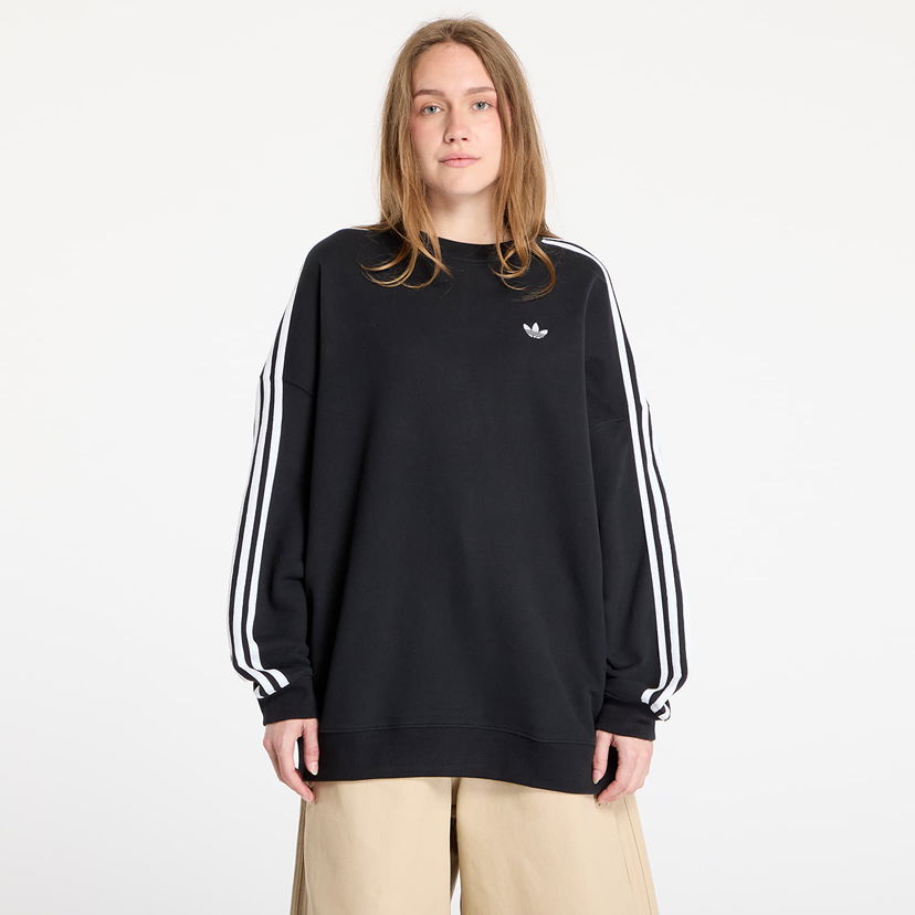 Sweatshirt adidas Originals Adicolor 3-Stripes Adilenium Sweatshirt Svart | JX5285