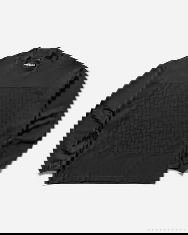 T-shirt Umbro Acuto Mock Longsleeve T-Shirt with Embossed Logo Svart | UBMW0363JY105 BLK0020, 1