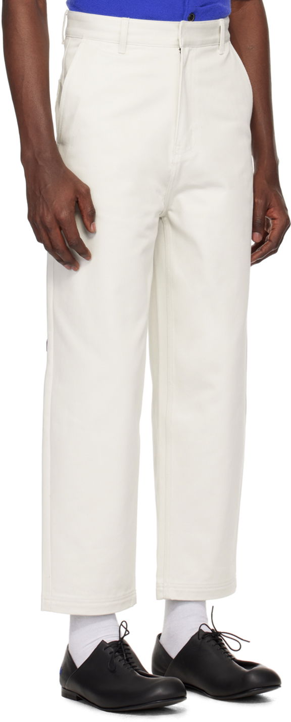 Byxor ADER ERROR Patch Trousers Vit | BMSGFYBT0101IV, 1