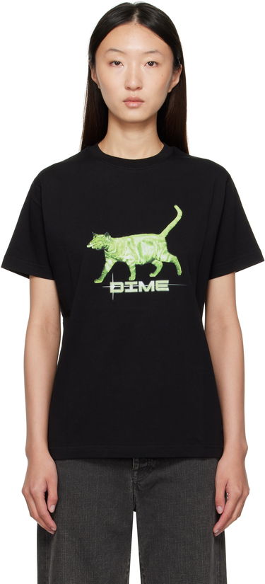 T-shirt Dime Dime Splinter Graphic T-Shirt Svart | DIMESU2552BLK, 0