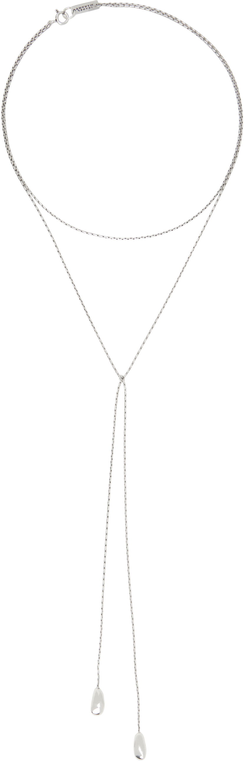Halsband ISABEL MARANT Isabel Marant Shiny Day Lariat Necklace Metallisk | CO0098FA-B2B09B