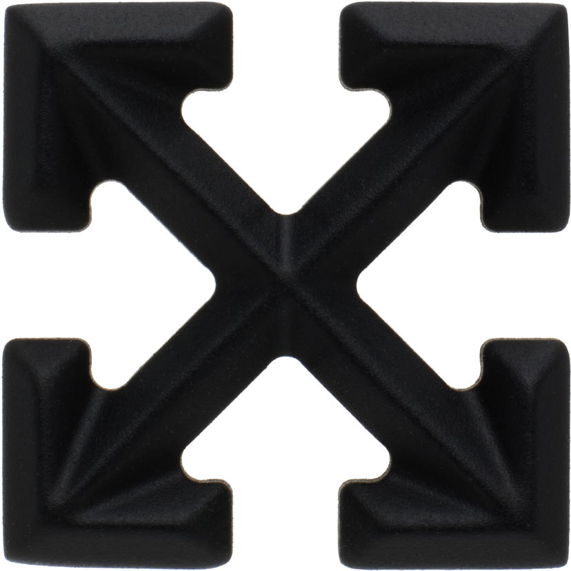 Pin Off-White Off-White Arrow Single Earring Svart | OMOD11FC99MET0011000