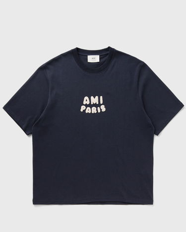 T-shirt AMI Ami Paris Boxy T-Shirt Mörkblå | UTS075.726-4011, 1