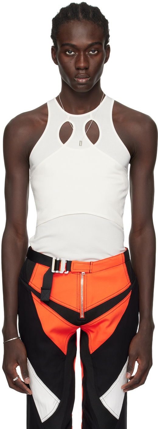 Linne Dion Lee Mobius Loop Tank Top Vit | C7243PS24