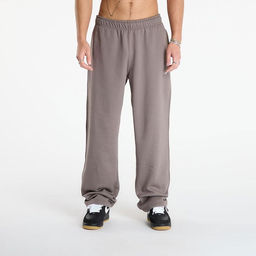 Träningsbyxor Nike Solo Swoosh Fleece Open-Hem Sweatpants Brun | HV1090-289
