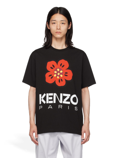 T-shirt KENZO Paris Boke Flower Svart | FD55TS4454SO