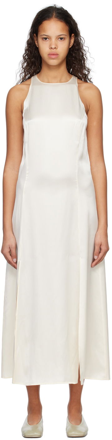 Klä Loulou de Saison Loulou de Saison Mina Midi Dress Vit | MINA, 0