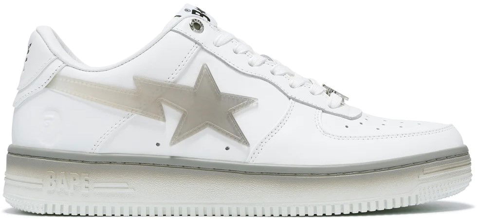Sneakers och skor BAPE Bape Sta #5 White/Grey Vit | 0ZXSHM191054L-WHT, 0