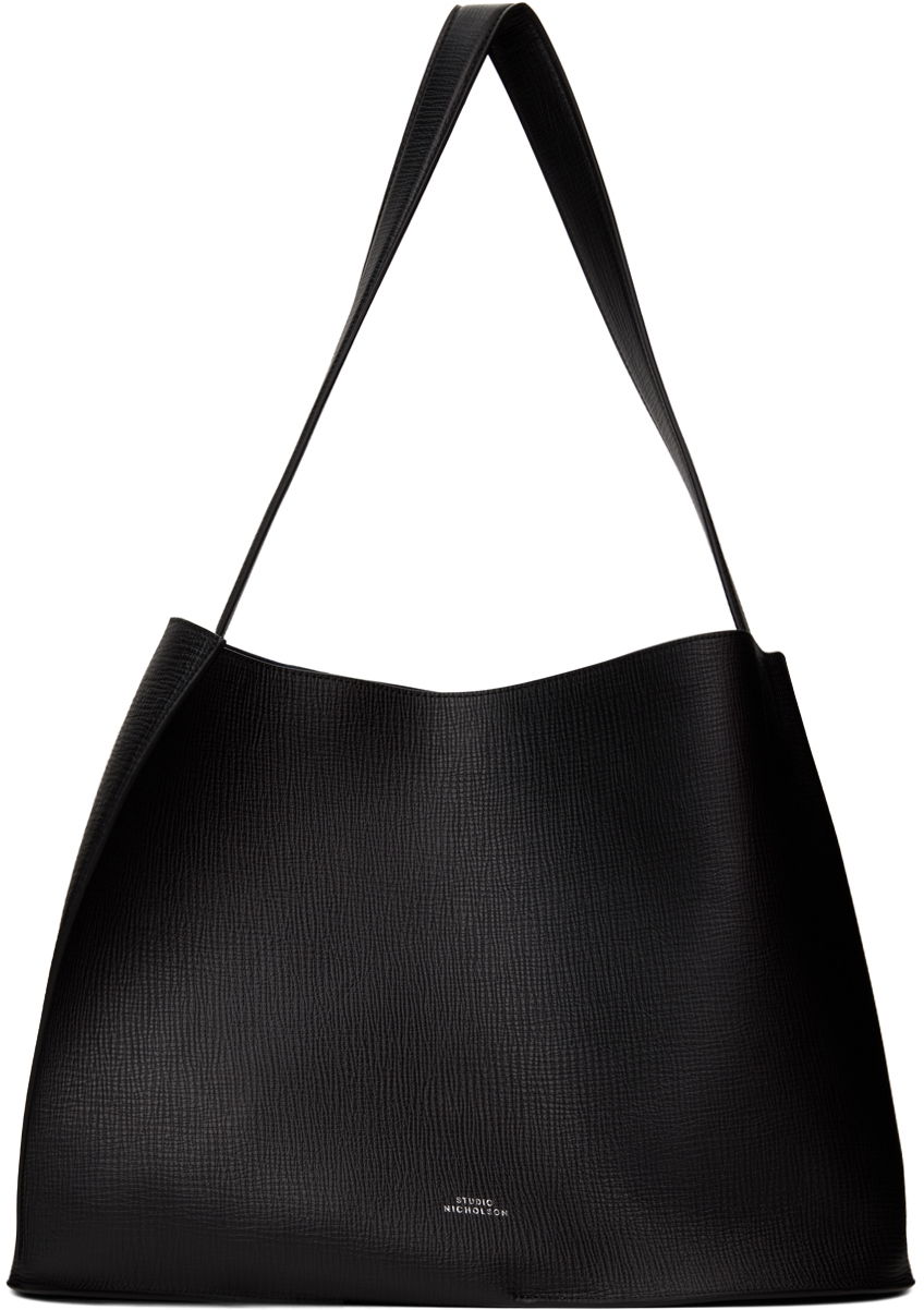 Handväska Studio Nicholson Studio Nicholson Doublet Leather Tote Bag Svart | DOUBLET SN - 741, 0