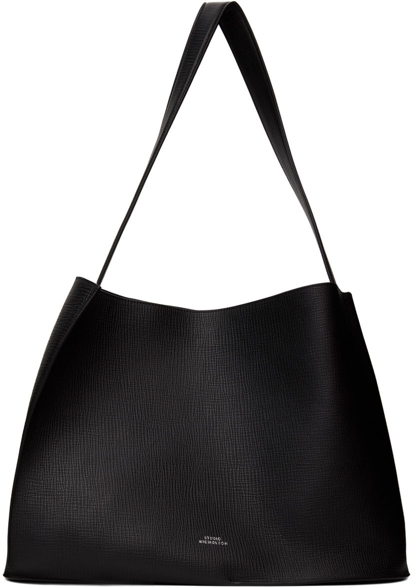 Handväska Studio Nicholson Studio Nicholson Doublet Leather Tote Bag Svart | DOUBLET SN - 741