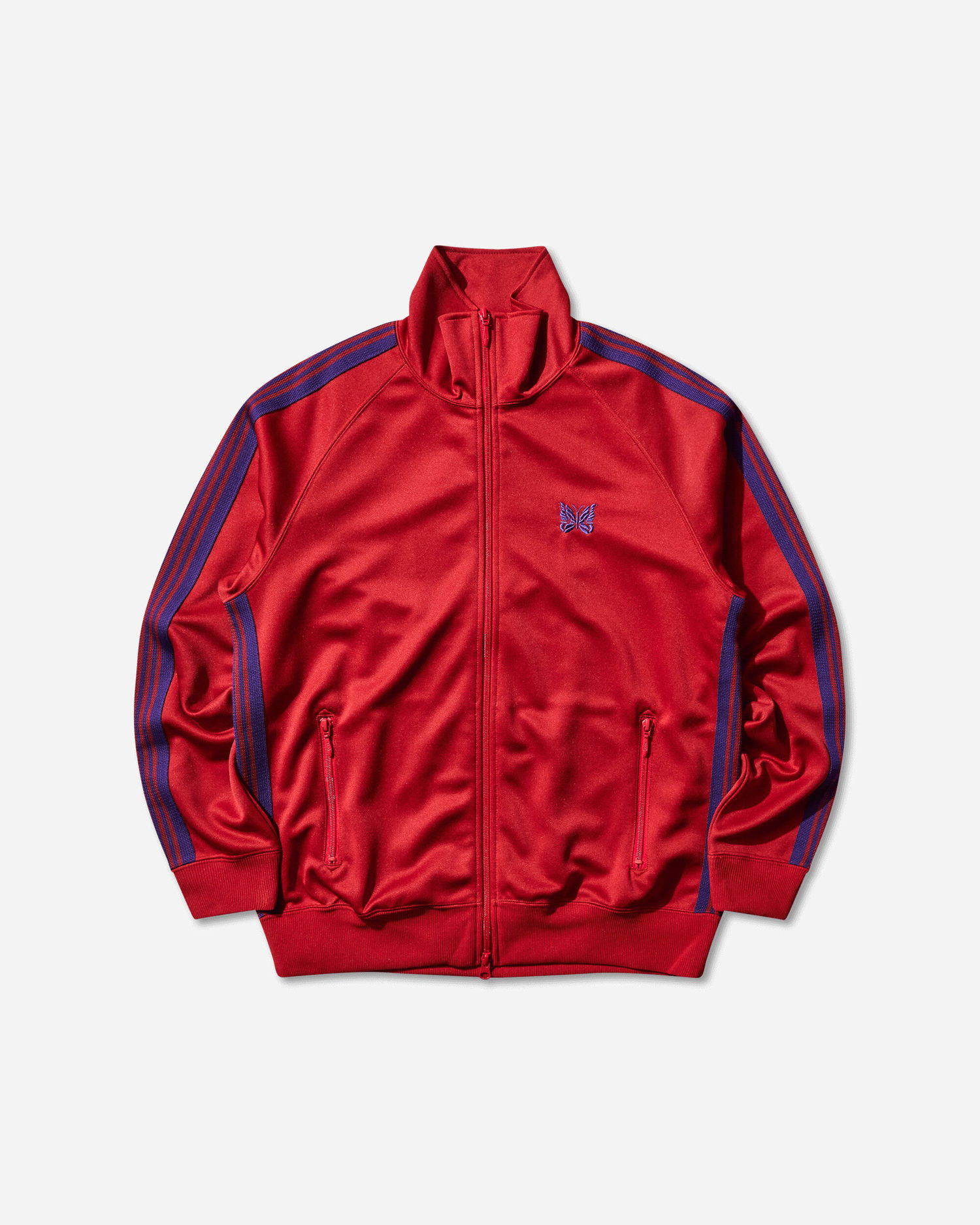 Jacka Needles Poly Smooth Track Jacket Röd | RW314 RED, 1