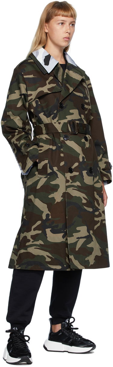 Trenchcoat VETEMENTS Vetements Layered Camo Trench Coat Grön | WAH21JA943, 3
