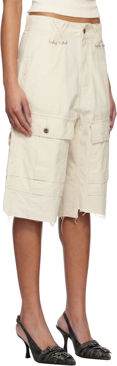 Shorts We11done We11done Military Vintage Shorts Beige | WD-PT0-25-235-W-IV, 1