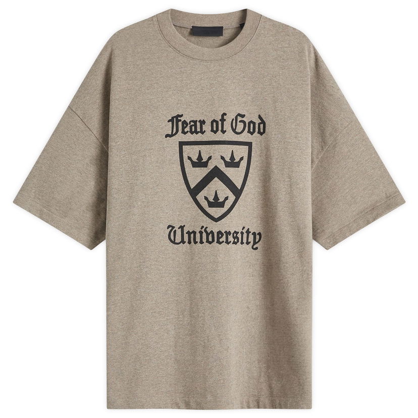 T-shirt Fear of God Essentials University Graphic T-Shirt Size Large Beige | 125HO242001F