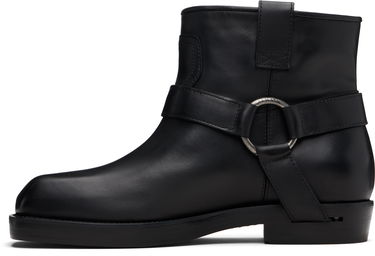Sneakers och skor Balmain Balmain Calfskin Leather Biker Ankle Boots Svart | FM1TE365LVIT, 2