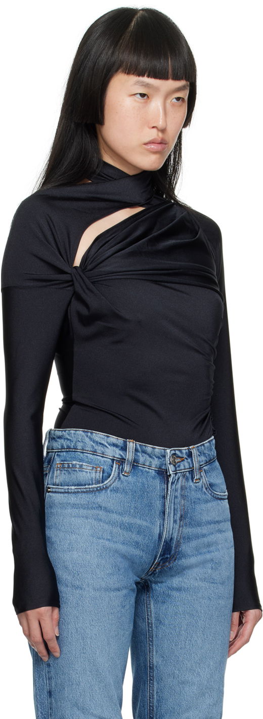 T-shirt Coperni Coperni Asymmetric T-Shirt Svart | COPJS66545, 1