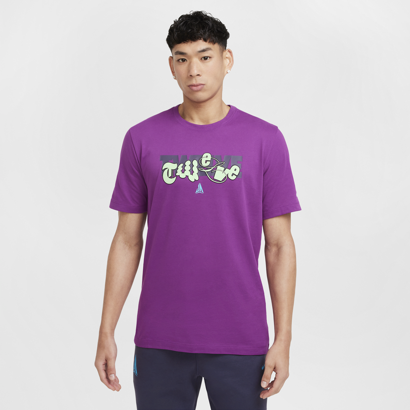 T-shirt Nike Ja Basketball T-shirt Print Purple Purpur | HF6193-505