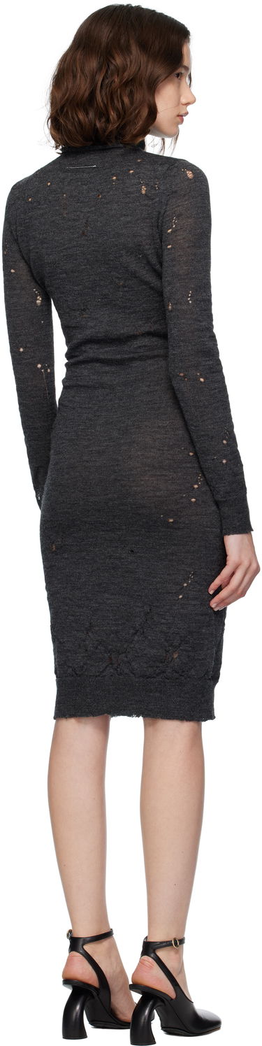 Klä Maison Margiela MM6 Maison Margiela Turtleneck Midi Dress Grå | S52DD0073 M13134, 2