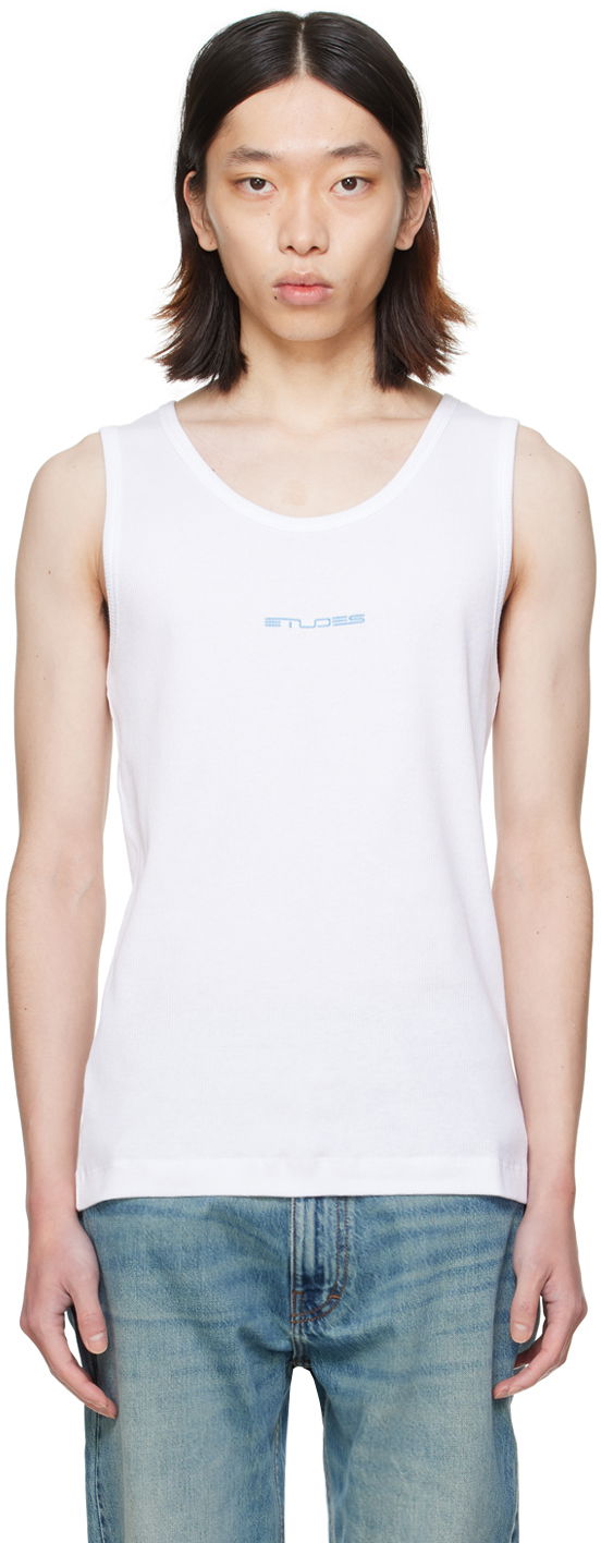 Linne Études Pippen White Tank Top Vit | E24MM161A03200