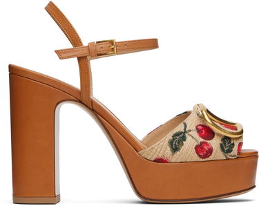 Skovård Valentino Valentino Garavani VLogo Signature Cherryfic Platform Sandals Brun | 6W0S0FG2NNX, 0