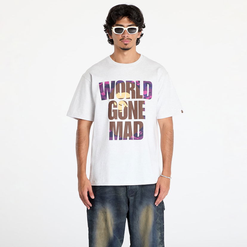 T-shirt BAPE A BATHING APE Color Camo Wgm Ape Head Overlap T-Shirt Vit | 001TEK801024M GRA