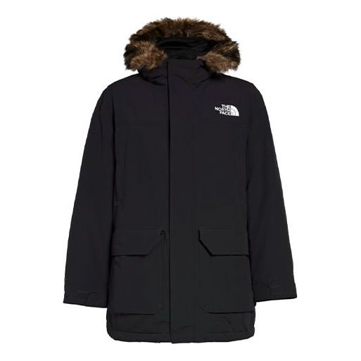 Parkas The North Face Parka With Faux Fur Hood Svart | NF0A4QZT-JK3