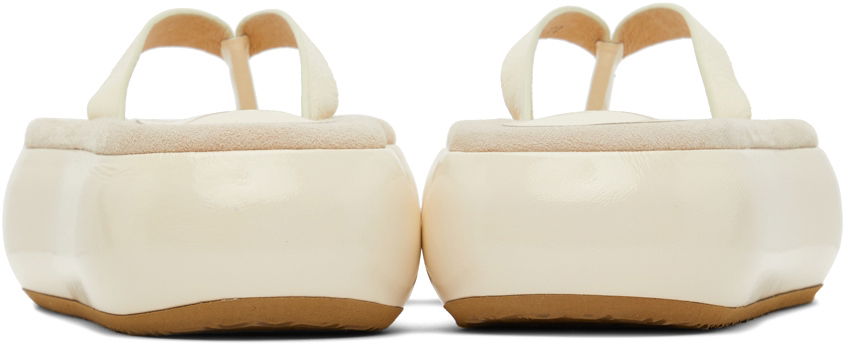 Kläder OSOI OSOI Boat Flip Flop Platform Slides Beige | 22SS030-03-04, 1