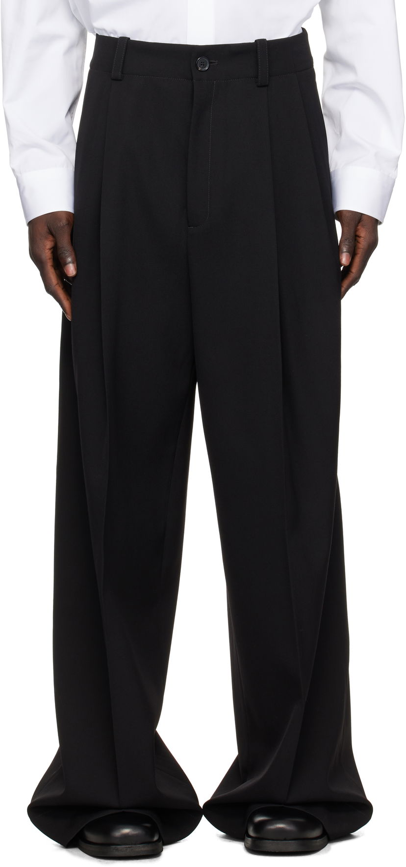 Byxor Off-White Wool Tailored Trousers Svart | OMCA24BF24FAB0021010