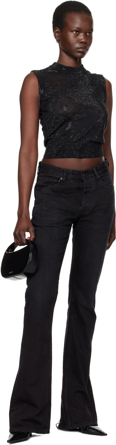 Linne Alexander Wang Mock Neck Hotfix Tank Top Svart | 1KC1251078, 3