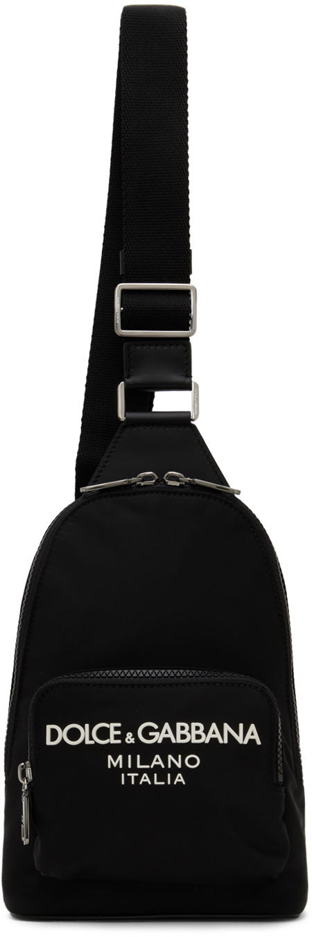 Midjeväska Dolce & Gabbana Dolce&Gabbana Logo Sling Bag Svart | BM2295AG182