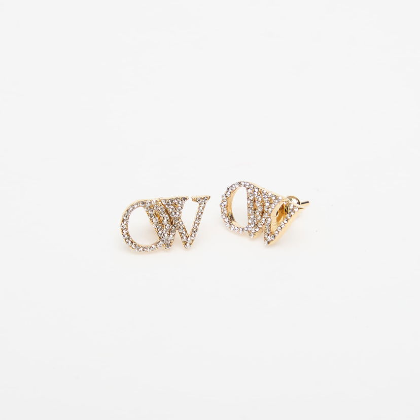 Örhängen Off-White Off-White OW Earrings with Rhinestones Metallisk | OWOD299C99MET0017672
