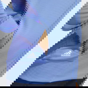 Sweatshirt adidas Originals Textured Full-Zip Blå | HR2985, 5