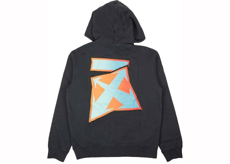 Sweatshirt Off-White Degrade Thunder Outerspace Slim Hoodie Svart | ombb097f22fle0064641