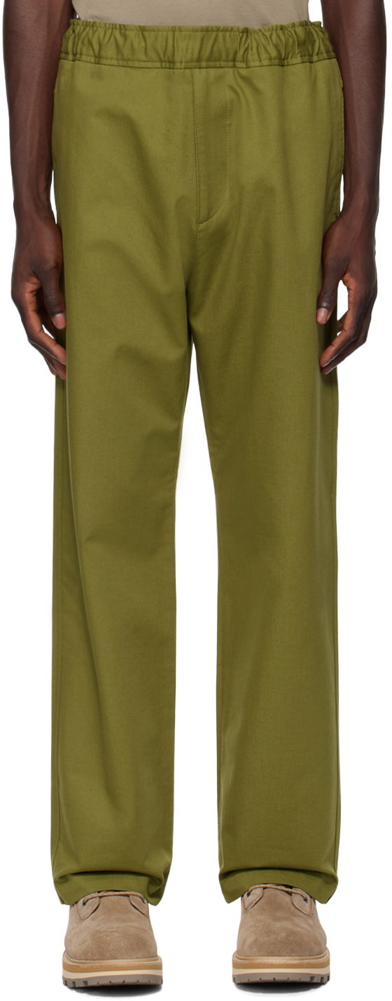 Byxor Moncler Patch Trousers Grön | J10912A00018596KM