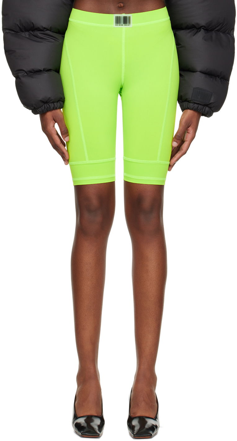Shorts VETEMENTS VTMNTS Patch Bike Shorts Grön | VL14AT400E