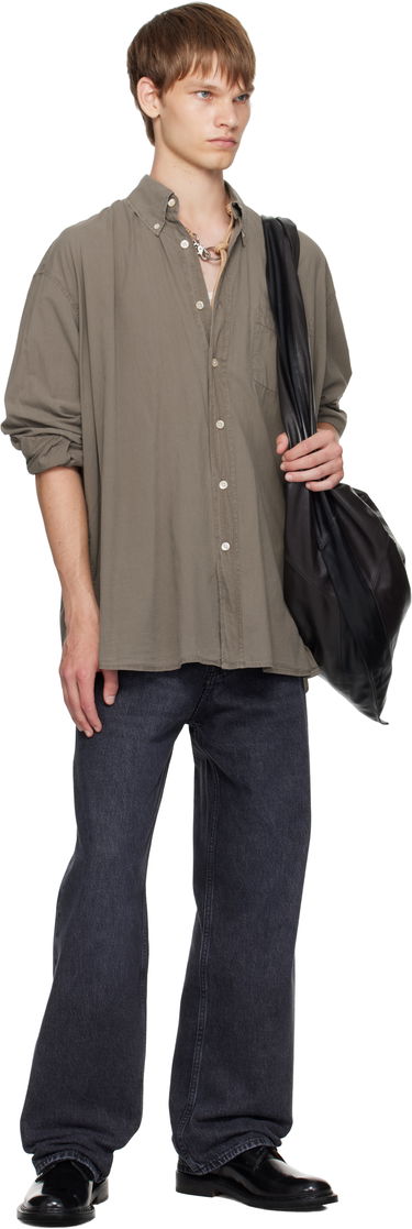 Skjorta OUR LEGACY Our Legacy Borrowed Button-Down Shirt Grön | M4252BC, 3