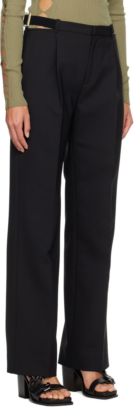 Byxor Dion Lee Safety Slider Black Trousers Svart | C2154P23, 1