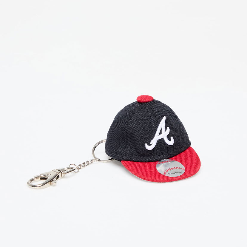 Nyckelringar New Era Atlanta Braves MLB Mini Cap Keychain Svart | 60509156