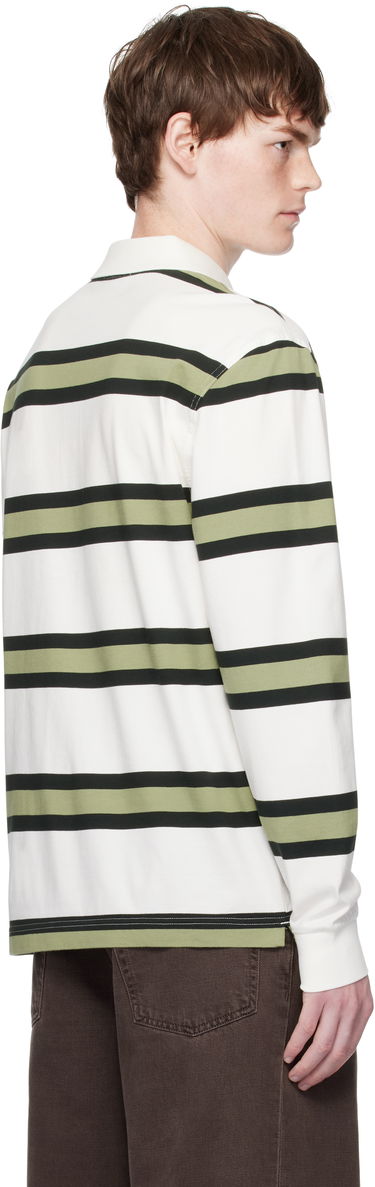 Polotröja Fred Perry Fred Perry Striped Jersey Polo Vit | M9849, 2