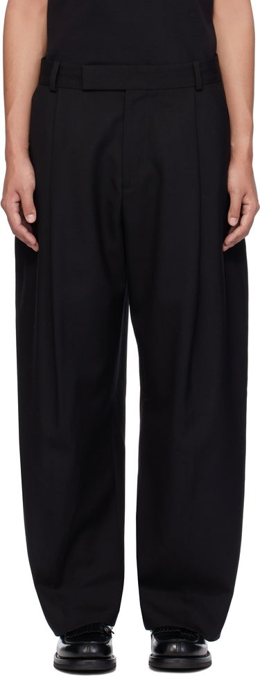 Byxor Studio Nicholson Studio Nicholson Pull Wool Trousers Svart | PULL SNM - 1278, 0